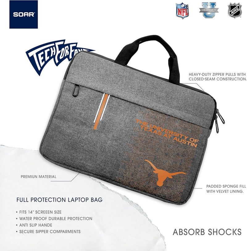 SOAR NCAA Unisex 13 Inch Laptop Sleeve - Image 4